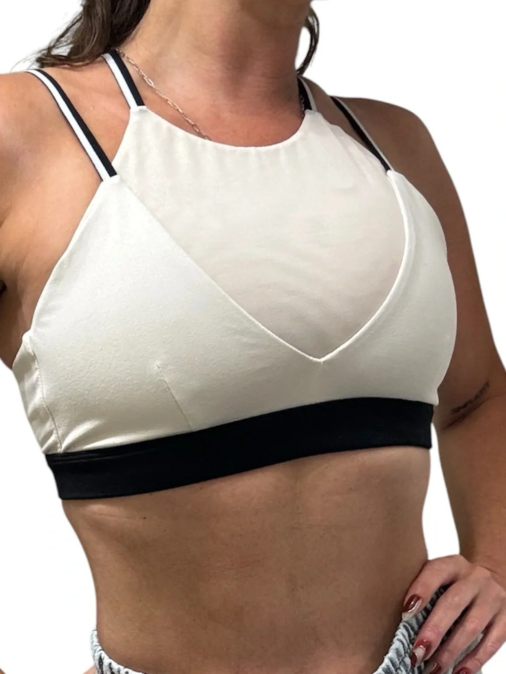 Alo mesh & strappy sports top (S)